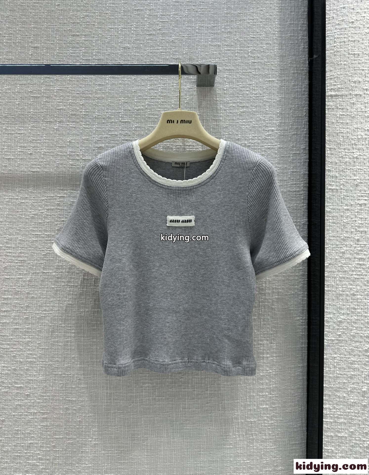 可愛い ウール ニット 半袖セーター ミュウミュウ セーター コピー レディース-2