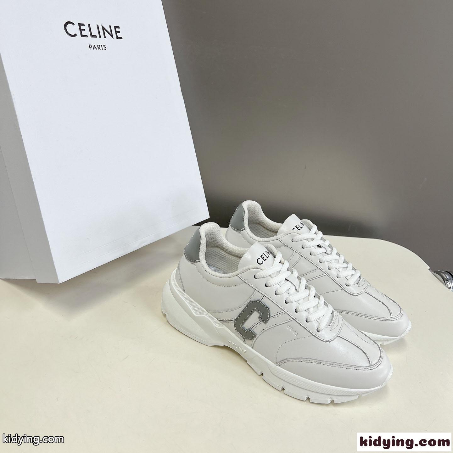 CELINE ランナー CR-02 レースアップ ロースニーカー セリーヌ スニーカー 偽物-0