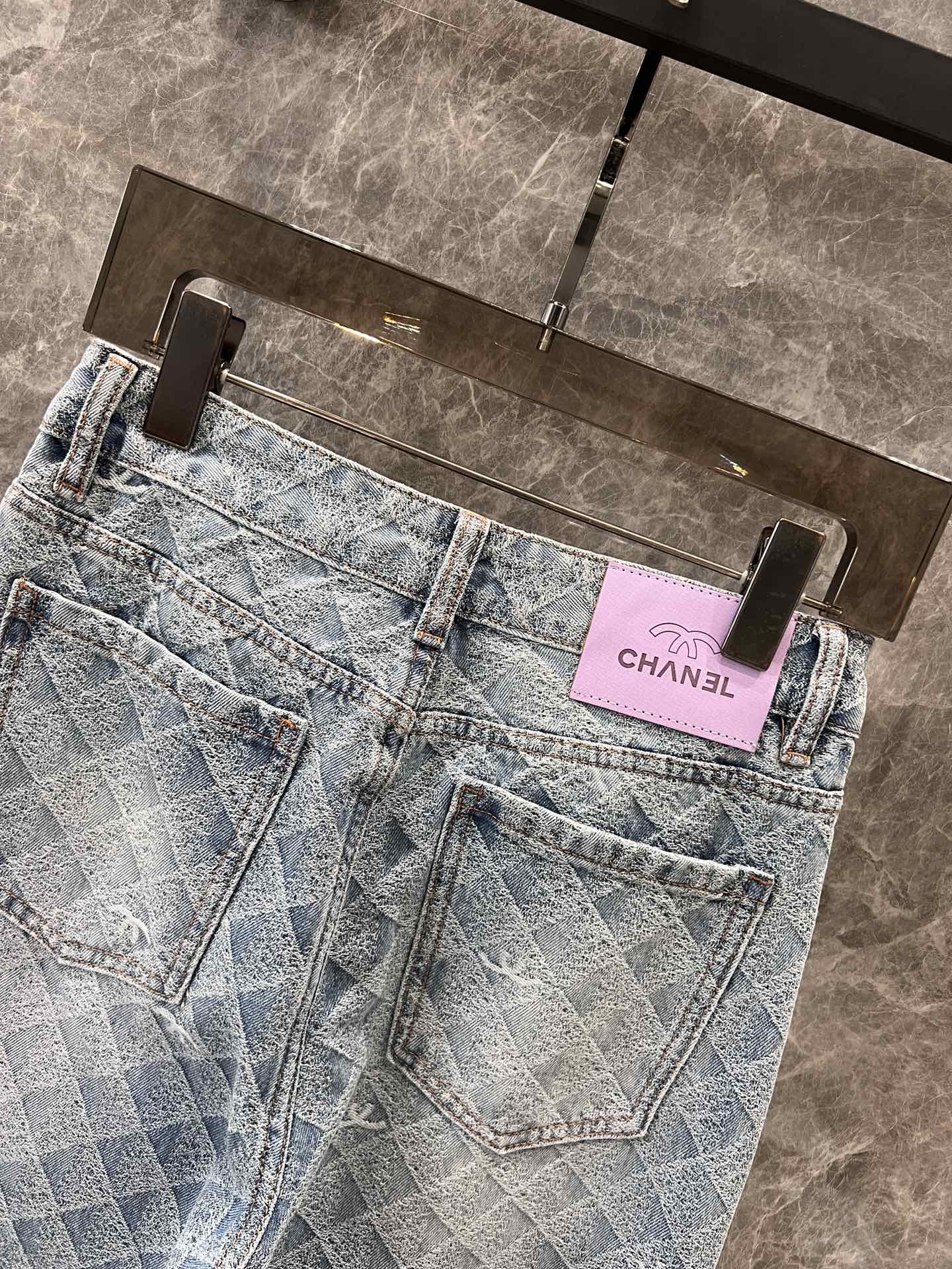 シャネル ジーンズ コピー レディース お洒落 合わせやすい デニムパンツ-3