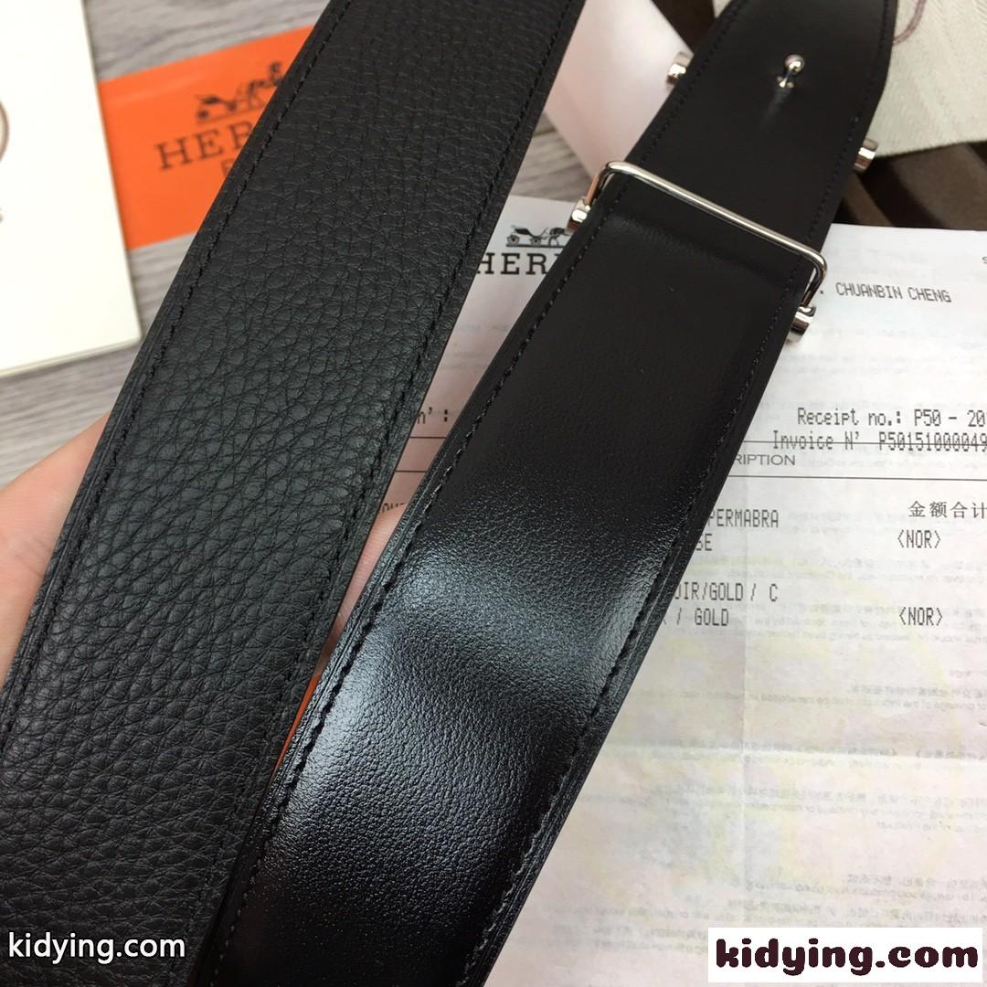 エルメス ベルト コピー 定番 合わせやすい Hロゴ レザーベルト-3