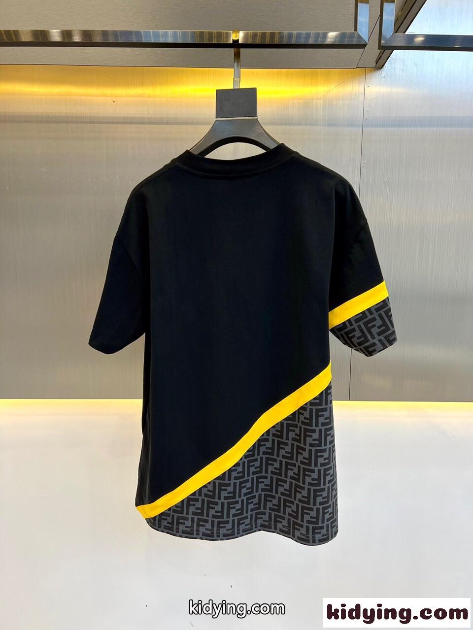 おしゃれ 合わせやすい クルーネック フェンディ Tシャツ コピー メンズ 半袖 トップス-4