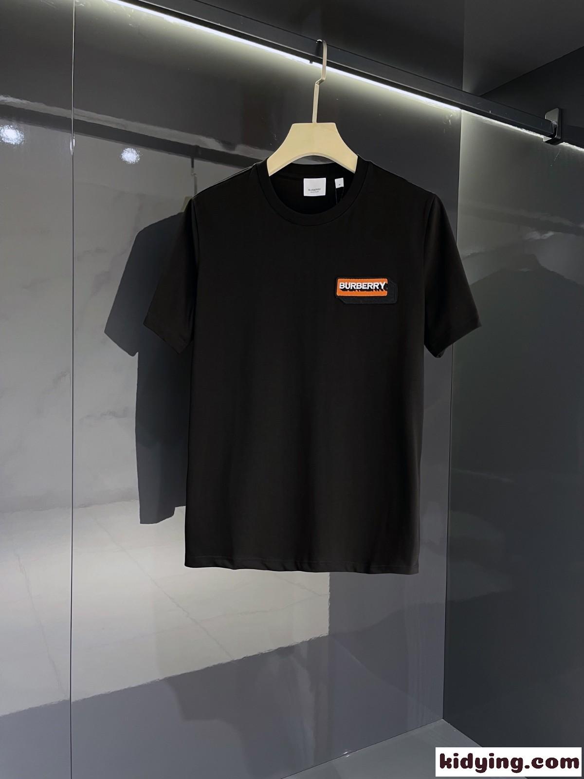 バーバリー 半袖Tシャツ コピー クルーネック カジュアル 人気 ロゴ 合わせやすい トップス-2