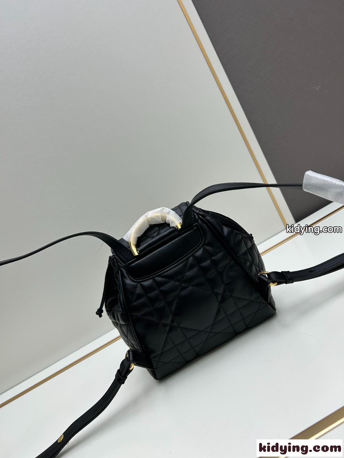 Dior Caro バックパック スモール クリスチャン・ディオール バッグ コピー ブラック-2