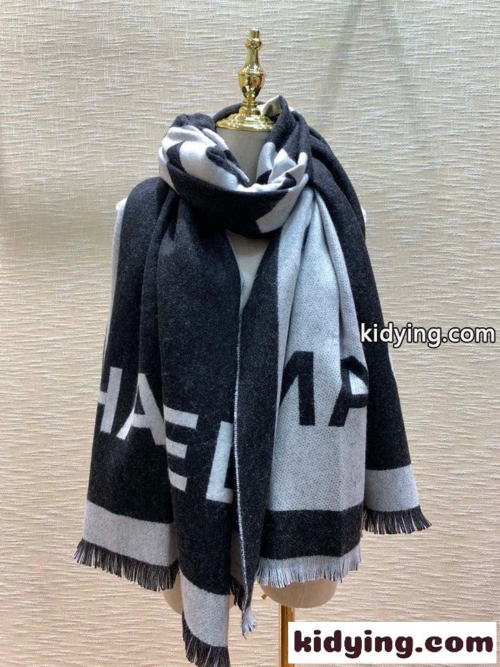 シャネル スカーフ 人気 コピー シンプル おしゃれ カシミヤ 柔らかい マフラーストール ショール レディース-1