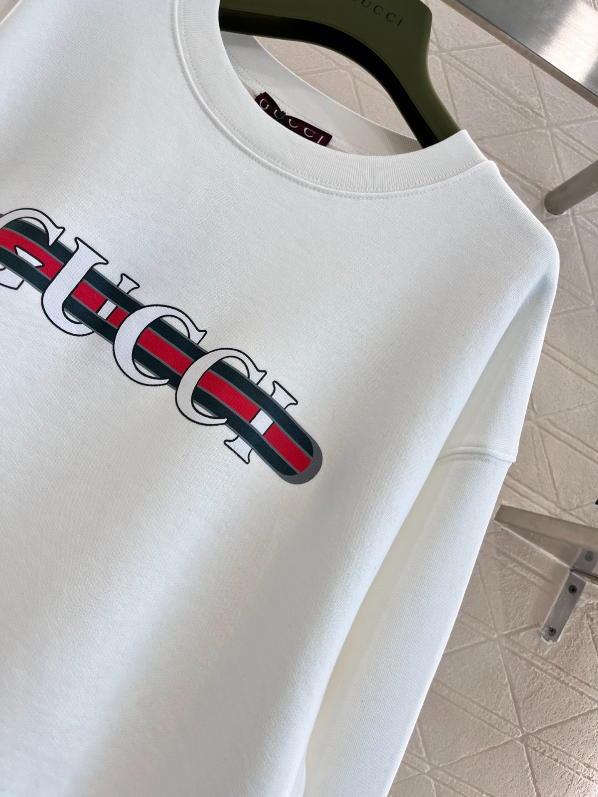 GUCCI プリント コットン スウェットシャツ グッチ Tシャツ コピー ホワイト-0