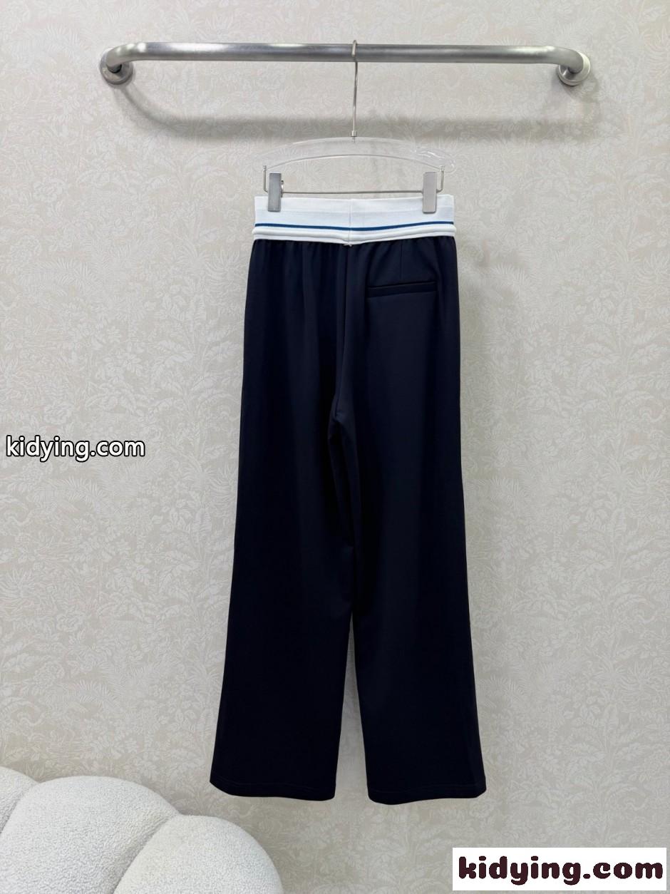 アレキサンダーワング パンツ コピー ロゴウエスト ワイドスウェットパンツ-3