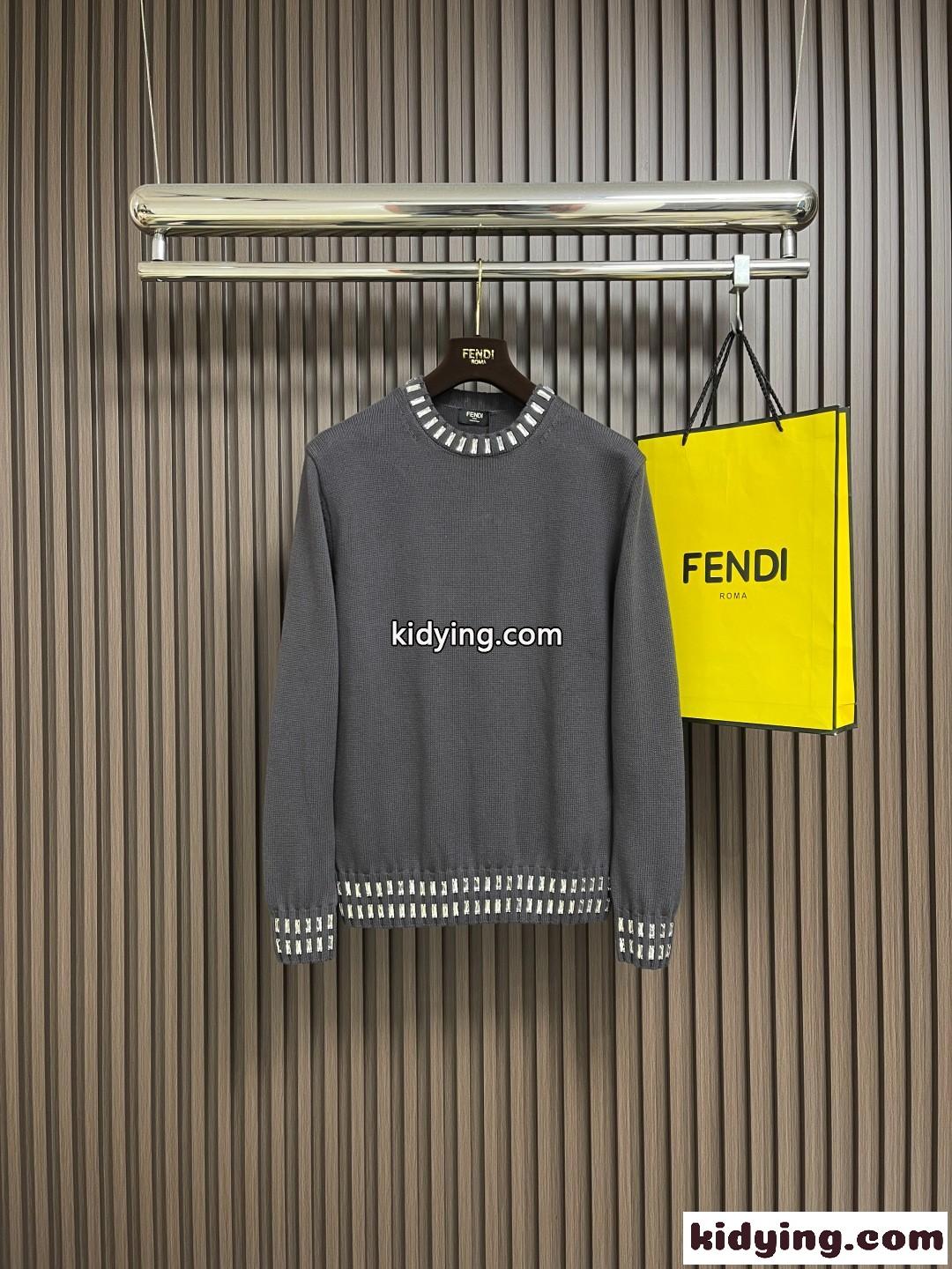 上品 スタイリッシュ クルーネック フェンディ セーター コピー トップス-0