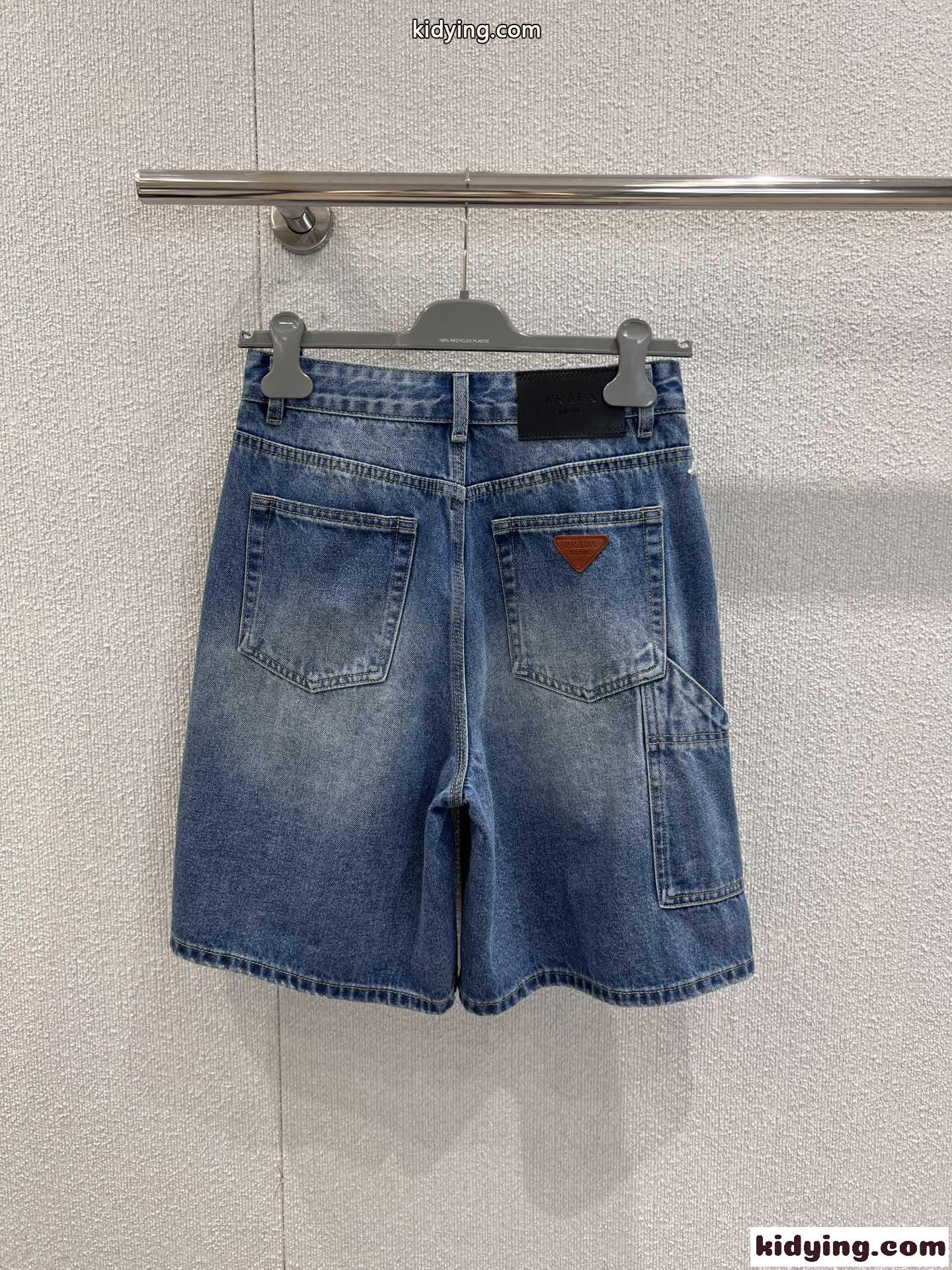 シンプル カジュアル デニムショートパンツ プラダ パンツ 偽物 レディース-1