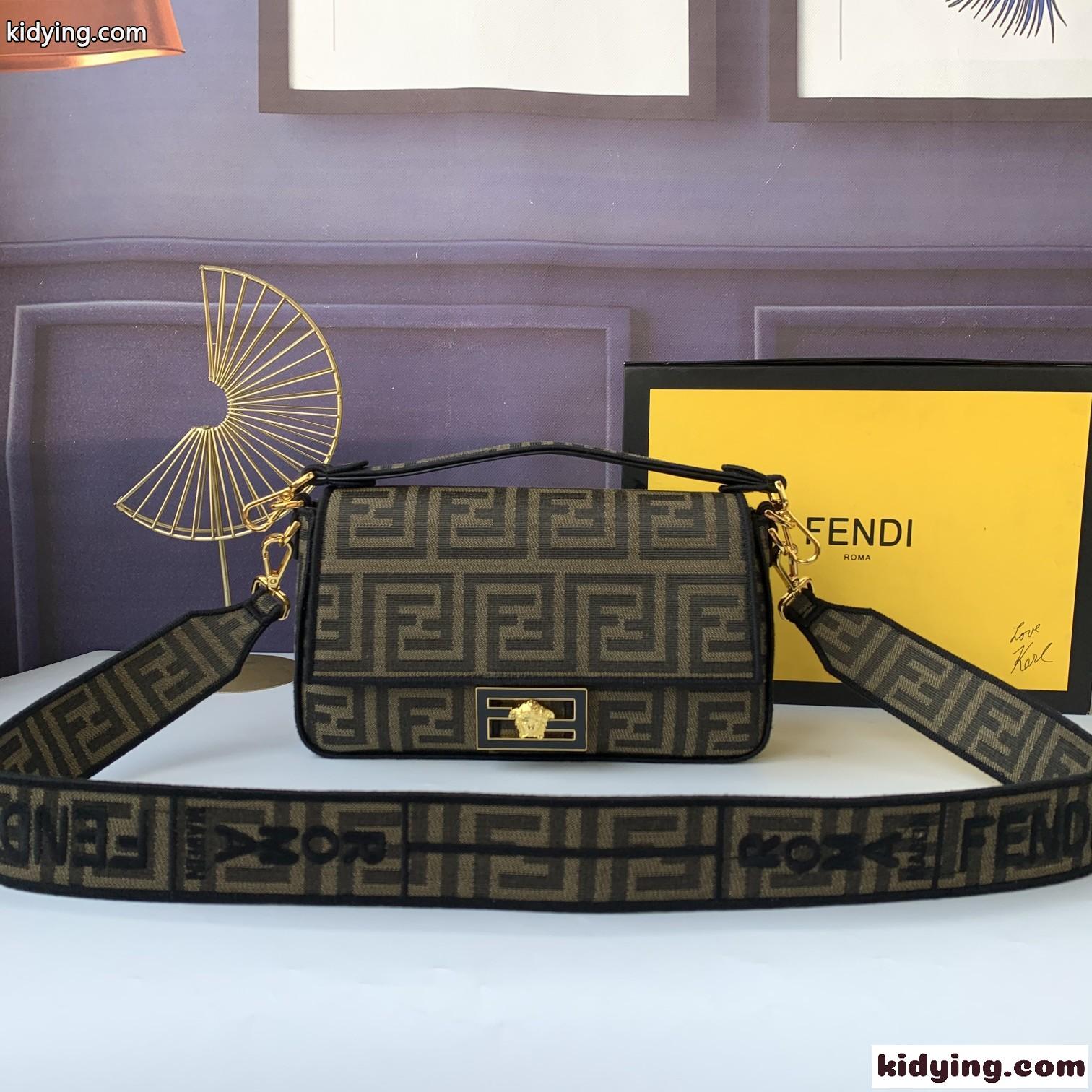 VERSACE×FENDI 高級感 ロゴ ショルダーバッグ ヴェルサーチェ バッグ コピー レディース 斜め掛け 人気 カバン-2
