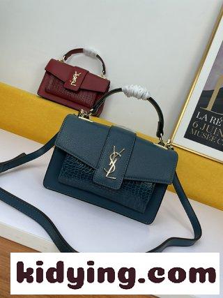 Saint Laurent Paris YSLサンローランの定番は輸入の掌紋牛皮 ワニ紋で作られており サンローラン バッグ 人気 コピー-3