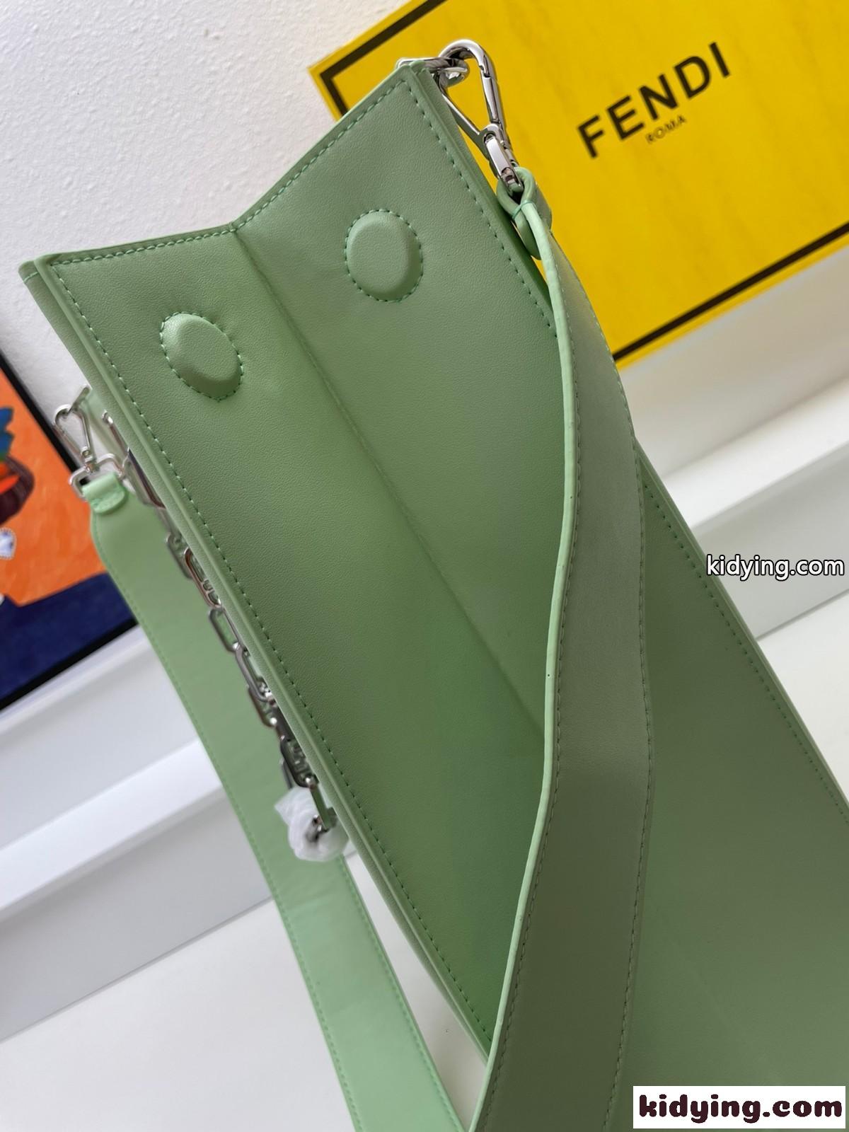Fendi Pack ミディアム ショッピングバッグ フェンディ バッグ コピー レディース グリーン-2