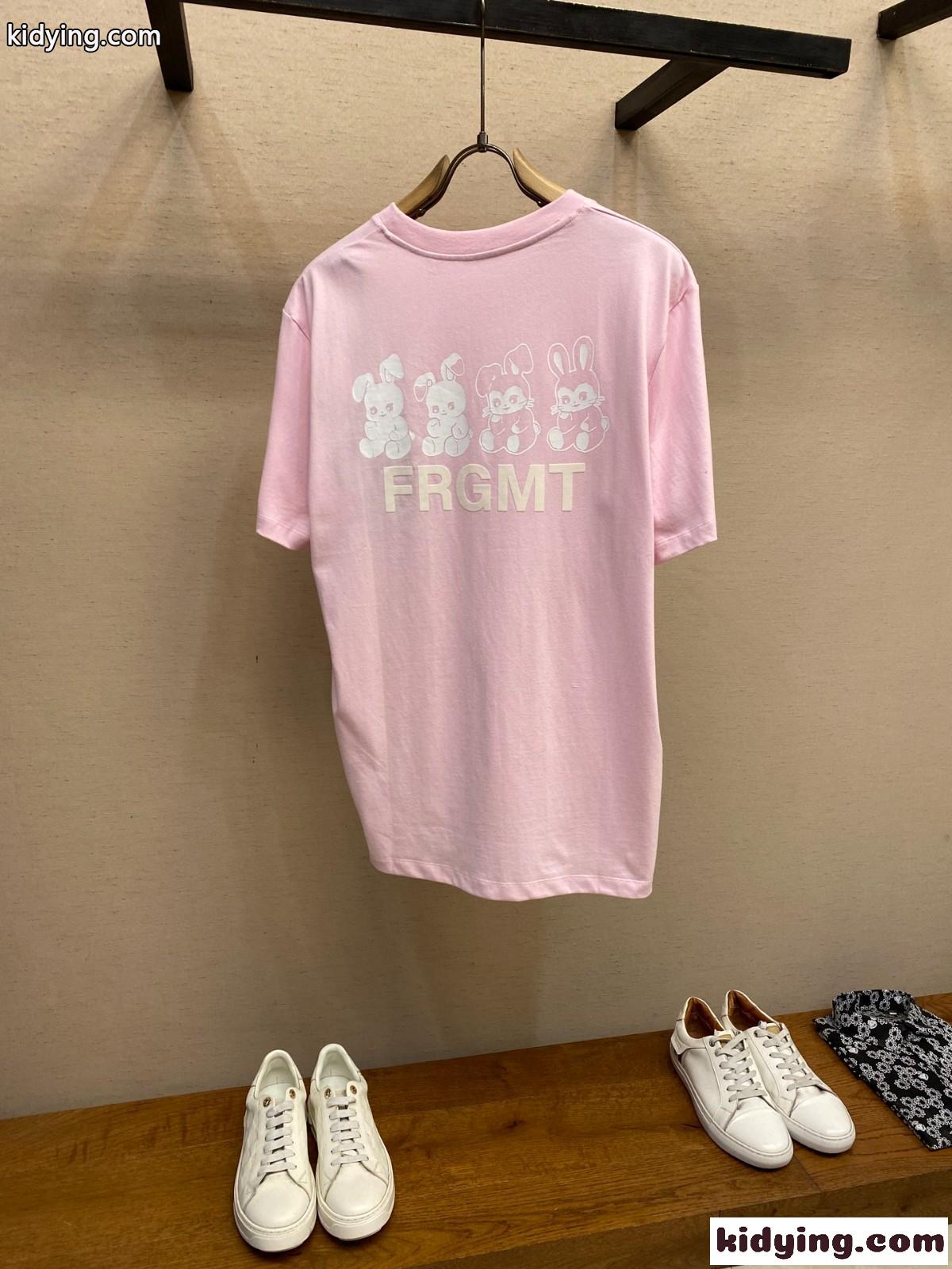 人気 Moncler x FRGMT コットン 半袖Tシャツ モンクレール Tシャツ スーパーコピー ピンク-2