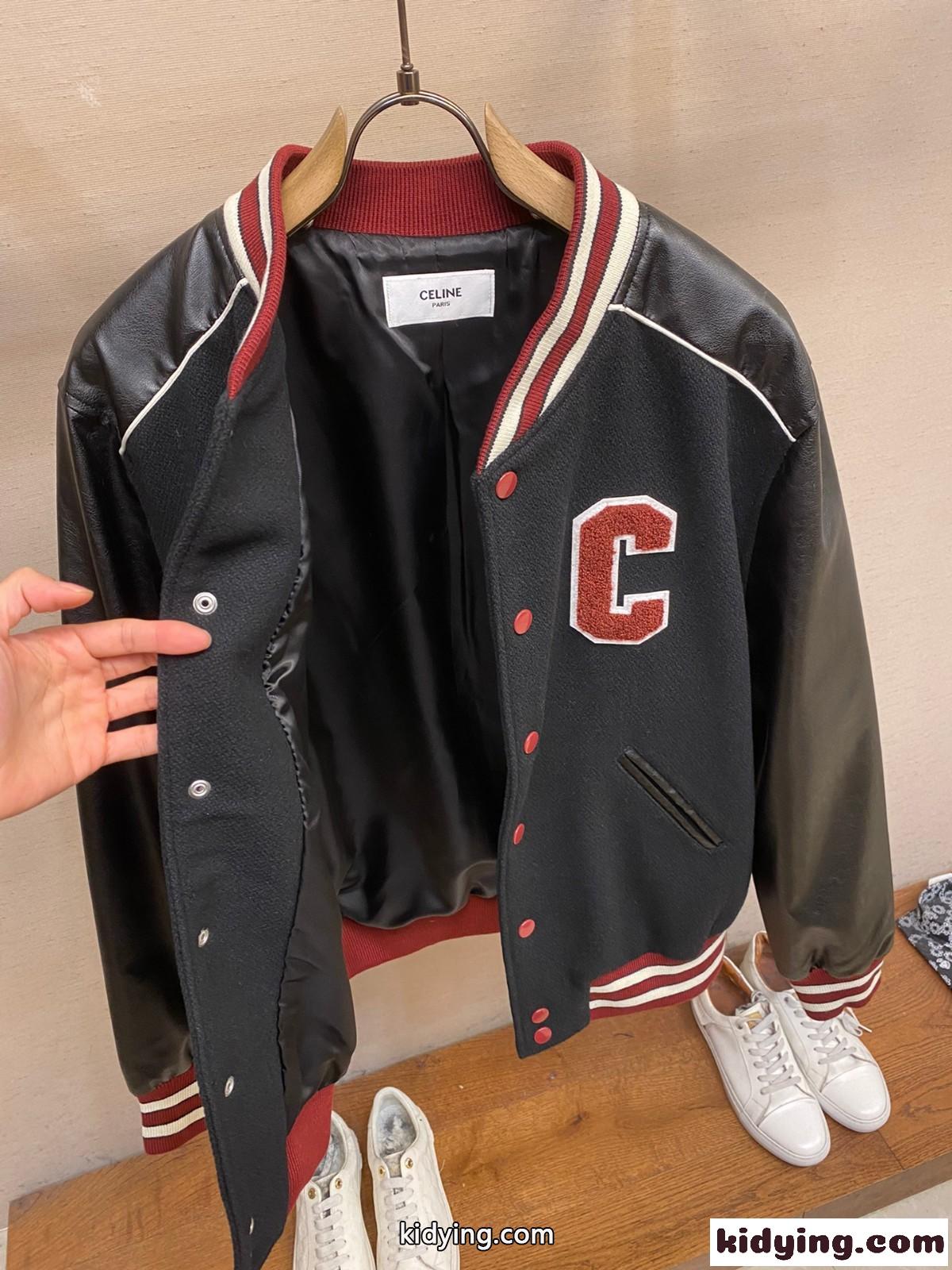 セリーヌ ジャケット コピー クラシック ロゴ入り テディジャケット-4