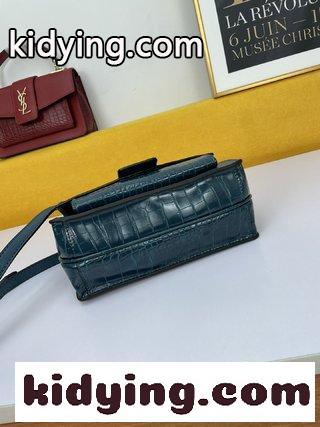 Saint Laurent Paris YSLサンローランの定番は輸入の掌紋牛皮 ワニ紋で作られており サンローラン バッグ 人気 コピー-2