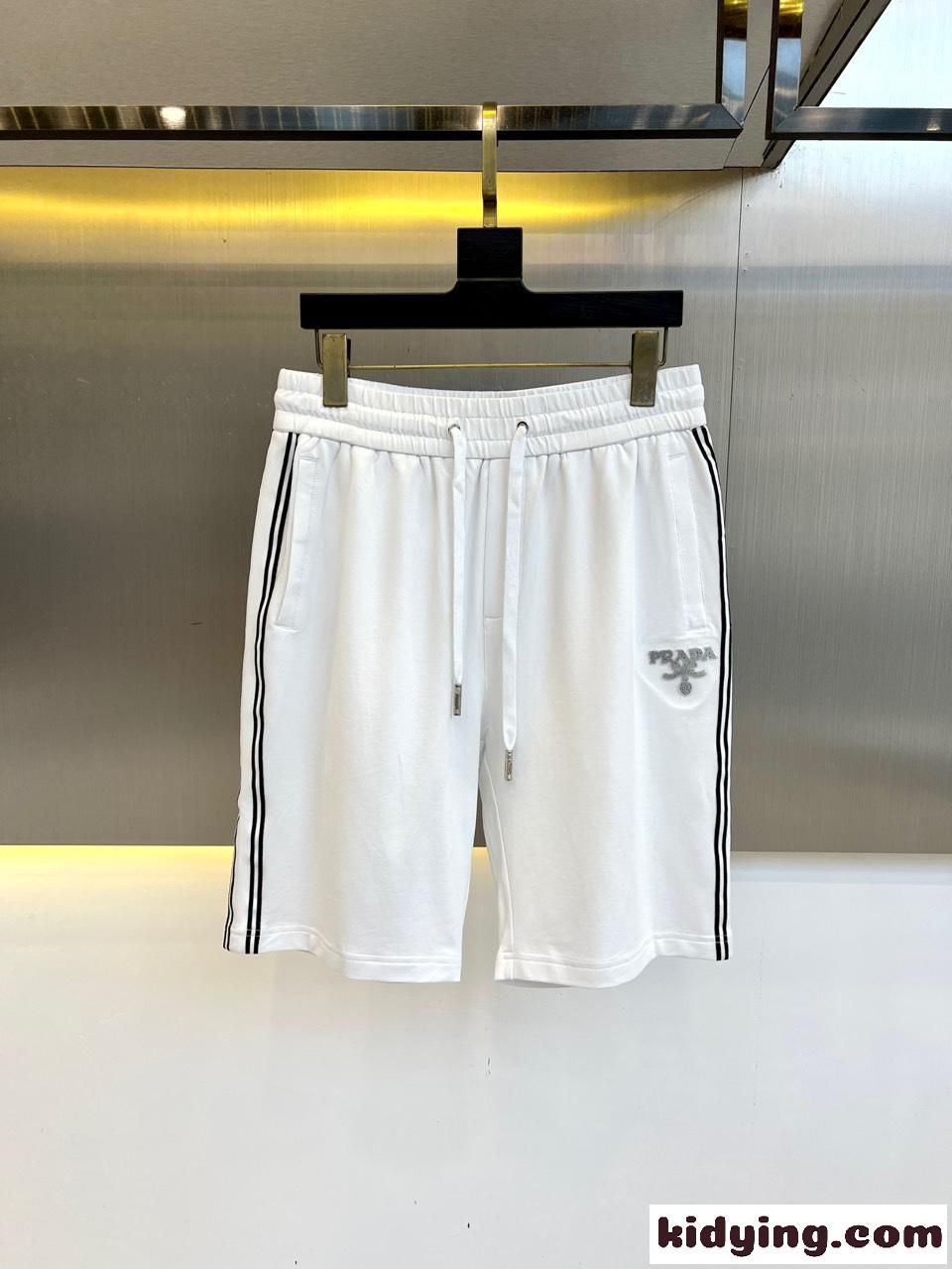 カジュアル 定番 合わせやすい ショートパンツ プラダ パンツ 偽物 ホワイト-0