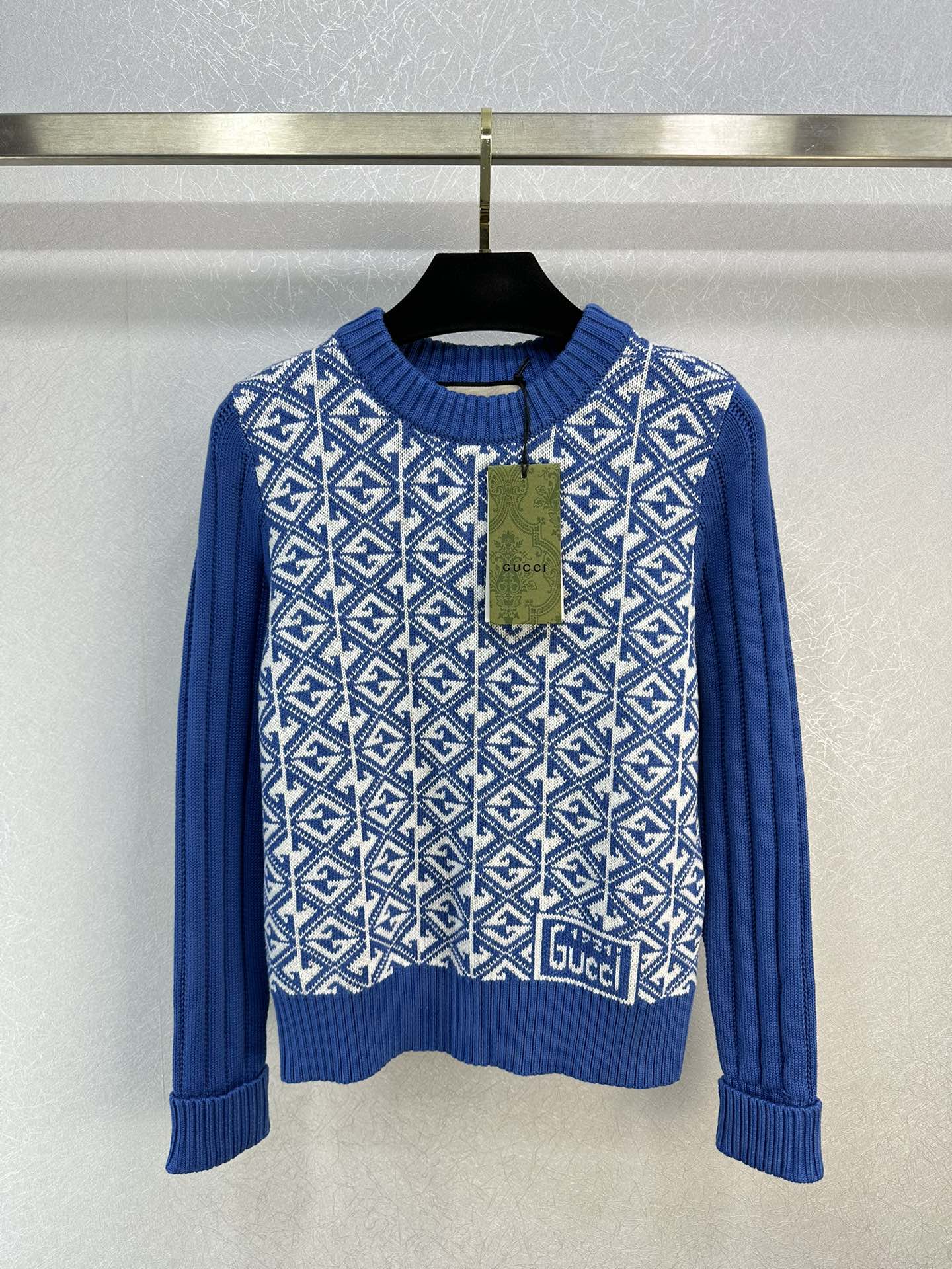 おしゃれ 合わせやすい クルーネック ウール グッチ セーター コピー-0