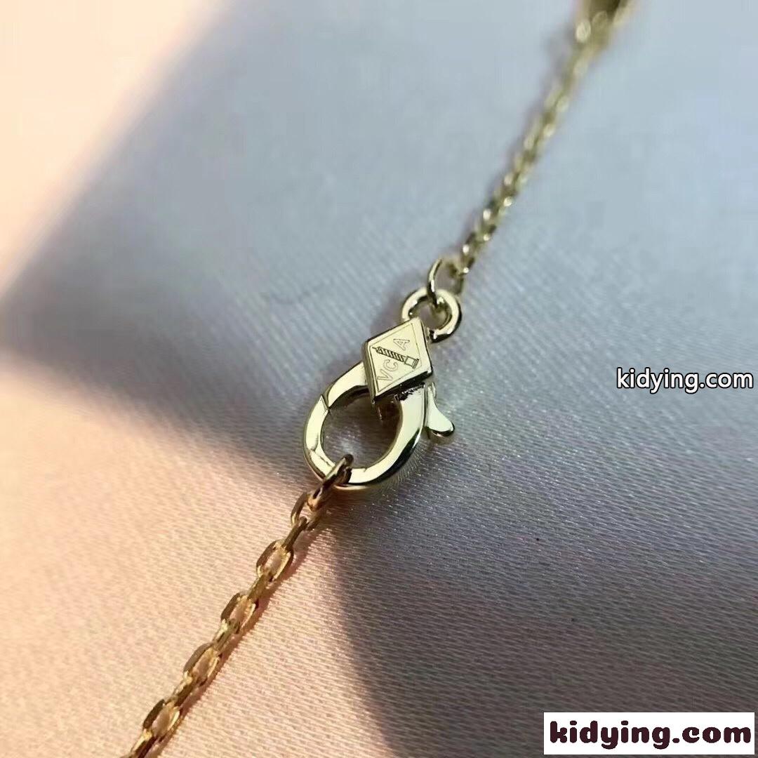 定番 人気 四つ葉のクローバー 18k メッキ ヴァンクリーフ&アーペル ネックレス コピー レディース アクセサリー-5