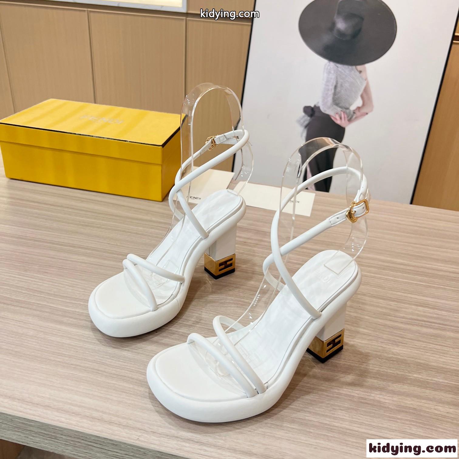人気 シンプル フェンディ バゲットサンダル コピー レディース ホワイト-1