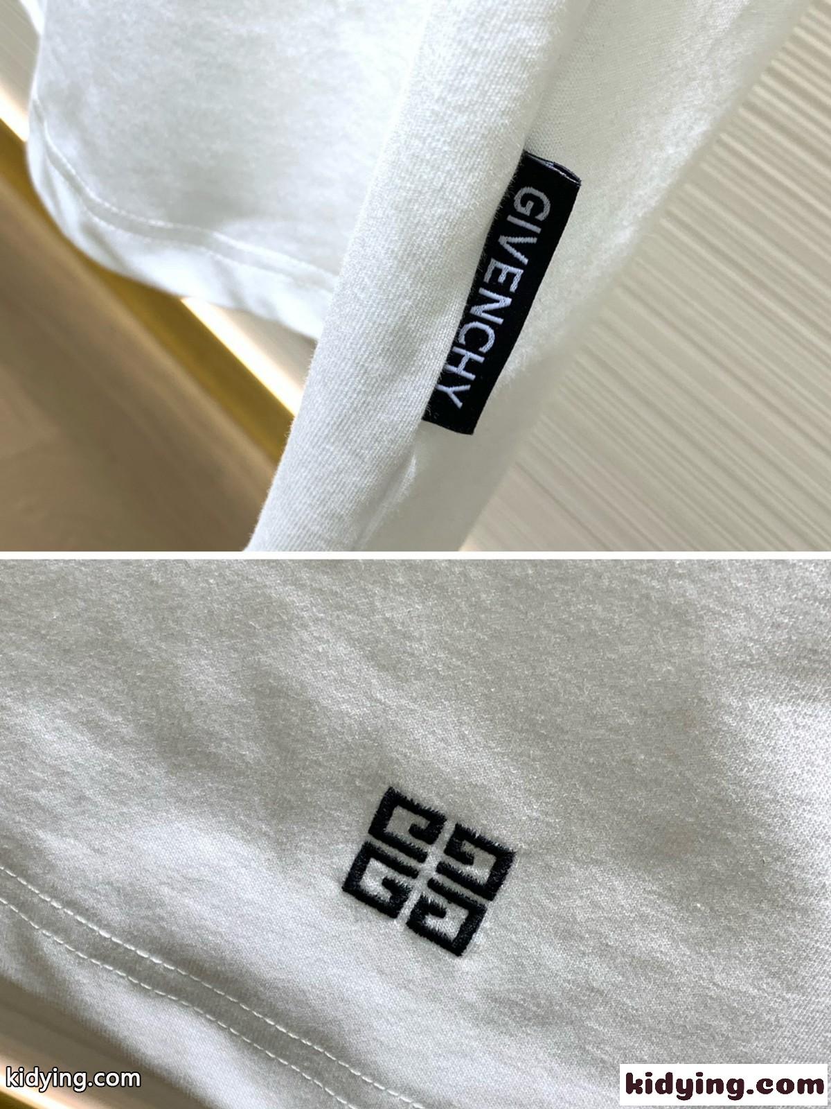 4G ロック プリントコットン 半袖Tシャツ ジバンシィ Tシャツ 偽物 ホワイト-0