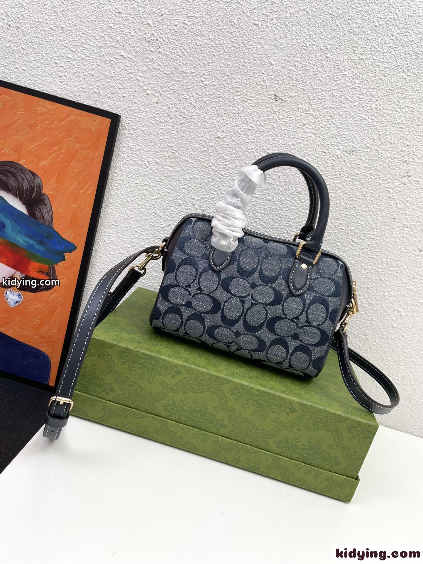 レディース コーチ シグネチャー 2WAY ROWAN ローワンミニボストンバッグ スーパーコピー-2