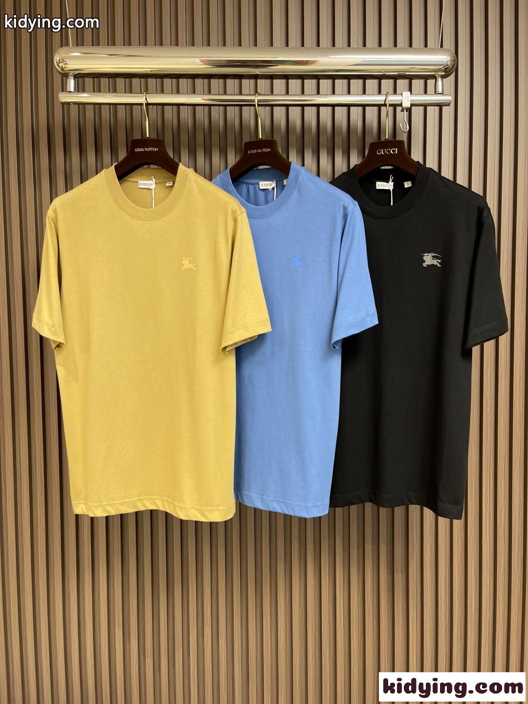 EKDバッジ コットンTシャツ バーバリー Tシャツ コピー クルーネック-0