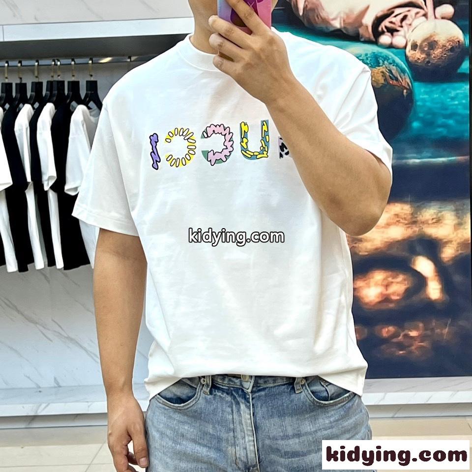 グッチ Tシャツ コピー お洒落 ロゴプリント 半袖Tシャツ ホワイト-1
