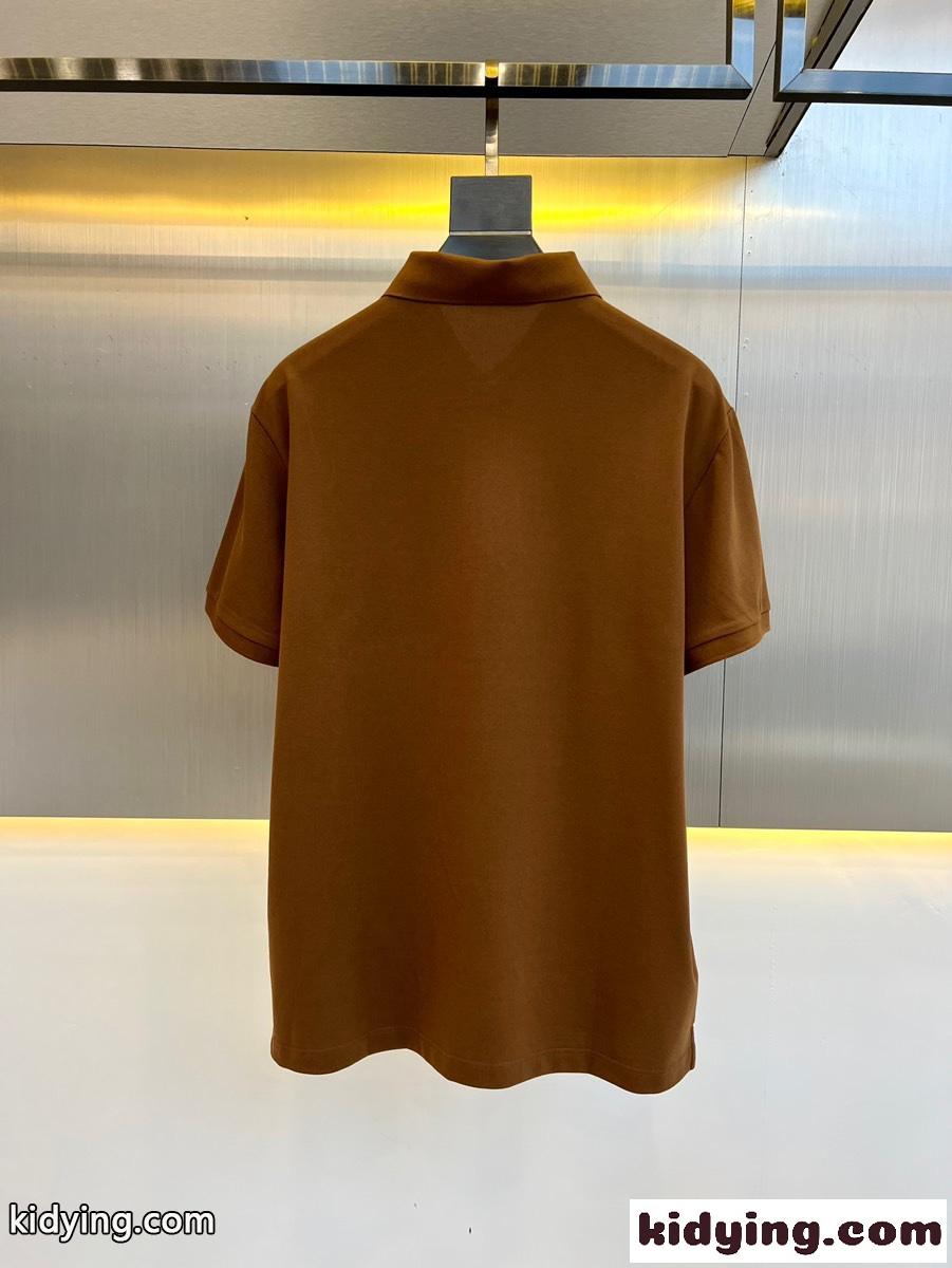 洗練された 上品 半袖 ポロシャツ エルメネジルド・ゼニア Tシャツ コピー-1