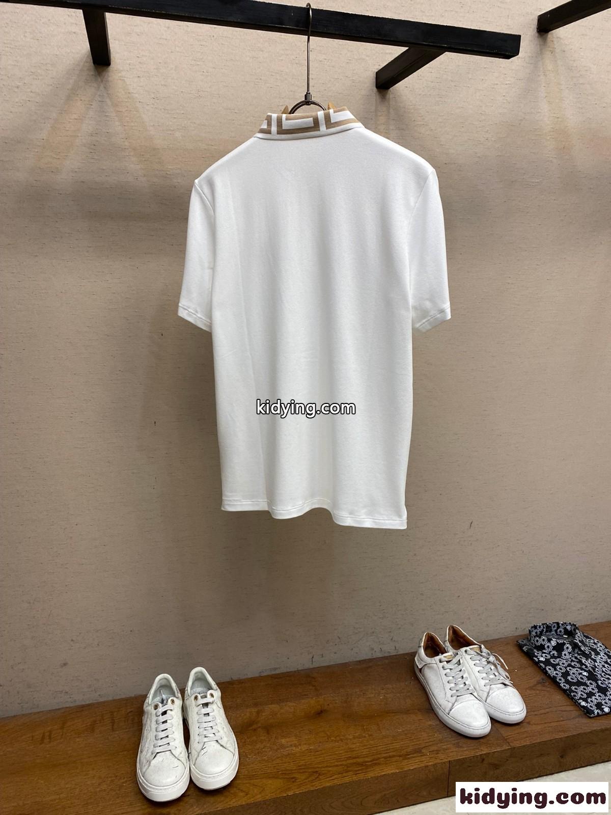 人気 メドゥーサ グレカ ポロシャツ ヴェルサーチェ Tシャツ スーパーコピー ホワイト-1