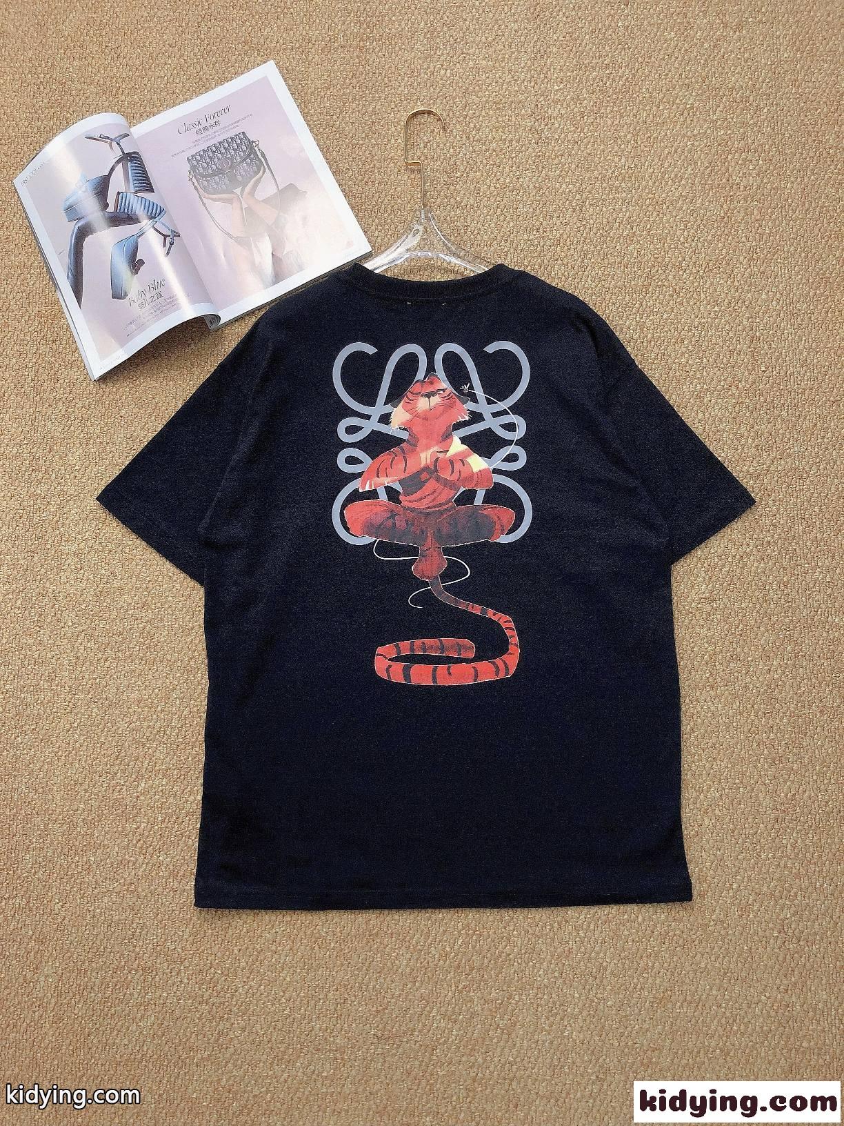 ベーシック 合わせやすい プリント ロエベ tシャツ コピー 半袖 カジュアル 快適 おしゃれ 可愛い-2
