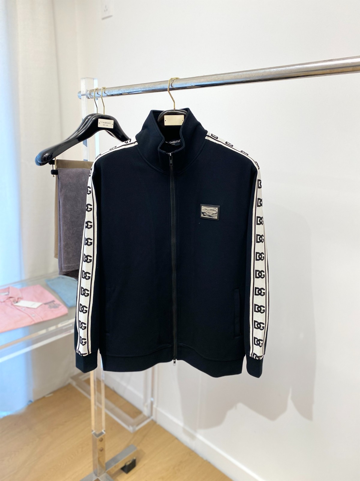 カジュアル コットン トラックジャケット ドルチェ&ガッバーナ ジャケット コピー ブラック-0