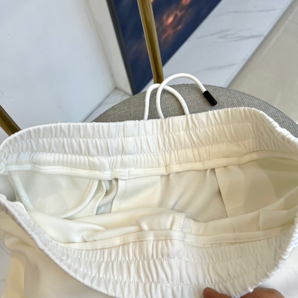 カジュアル ロゴ コットン ショートパンツ グッチ パンツ 偽物 ホワイト-3