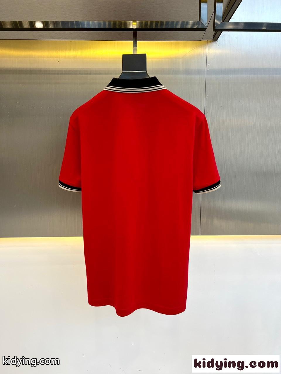 ベーシック エレガント 半袖 ポロシャツ グッチ Tシャツ コピー レッド-3