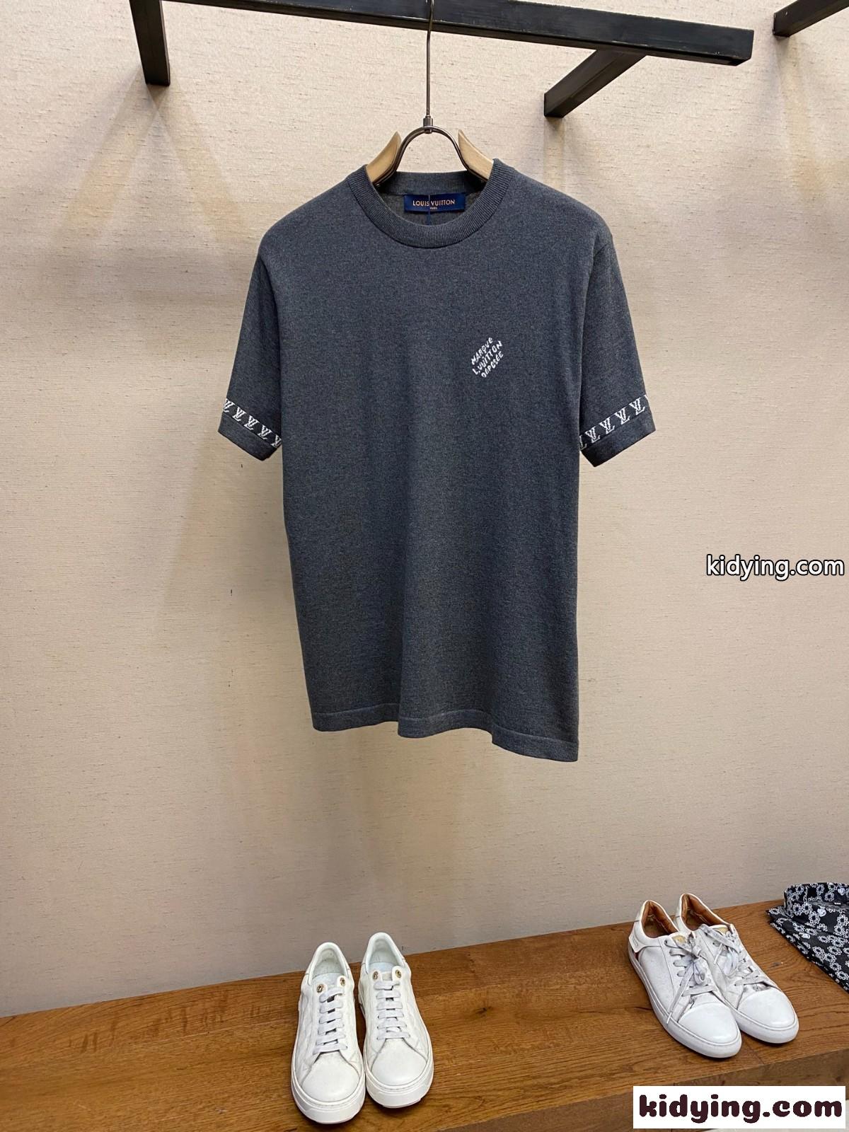 シグネチャー コットンクルーネック ルイ・ヴィトン Tシャツ コピー 半袖 トップス-0
