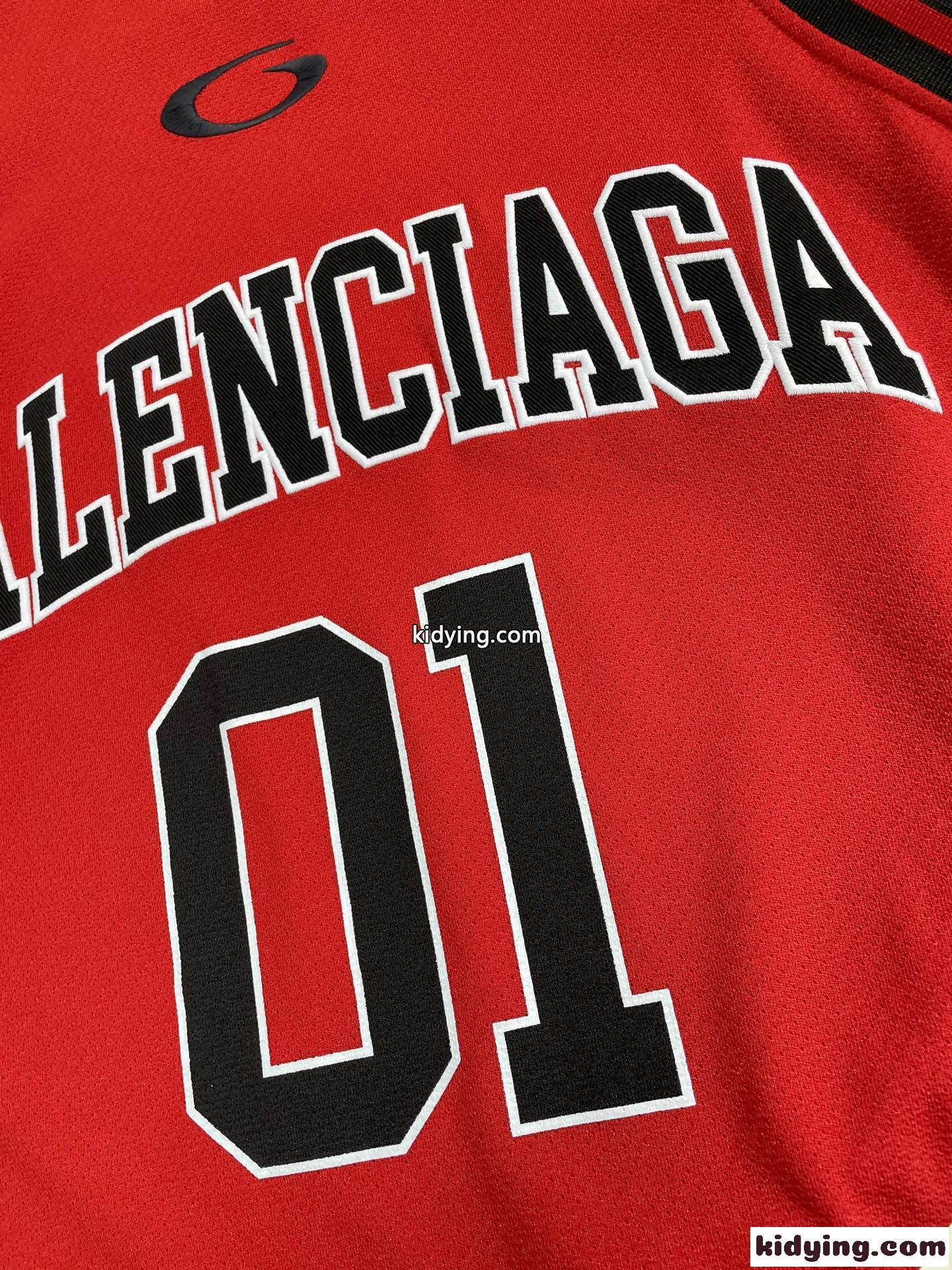 バレンシアガ BASKETBALL SERIES レイヤード ロングスリーブ Tシャツ コピー レッド-3