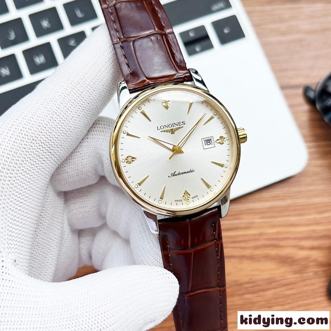 洗練された クラシック ロンジン 時計 コピー 40mm 自動巻き ウォッチ-3
