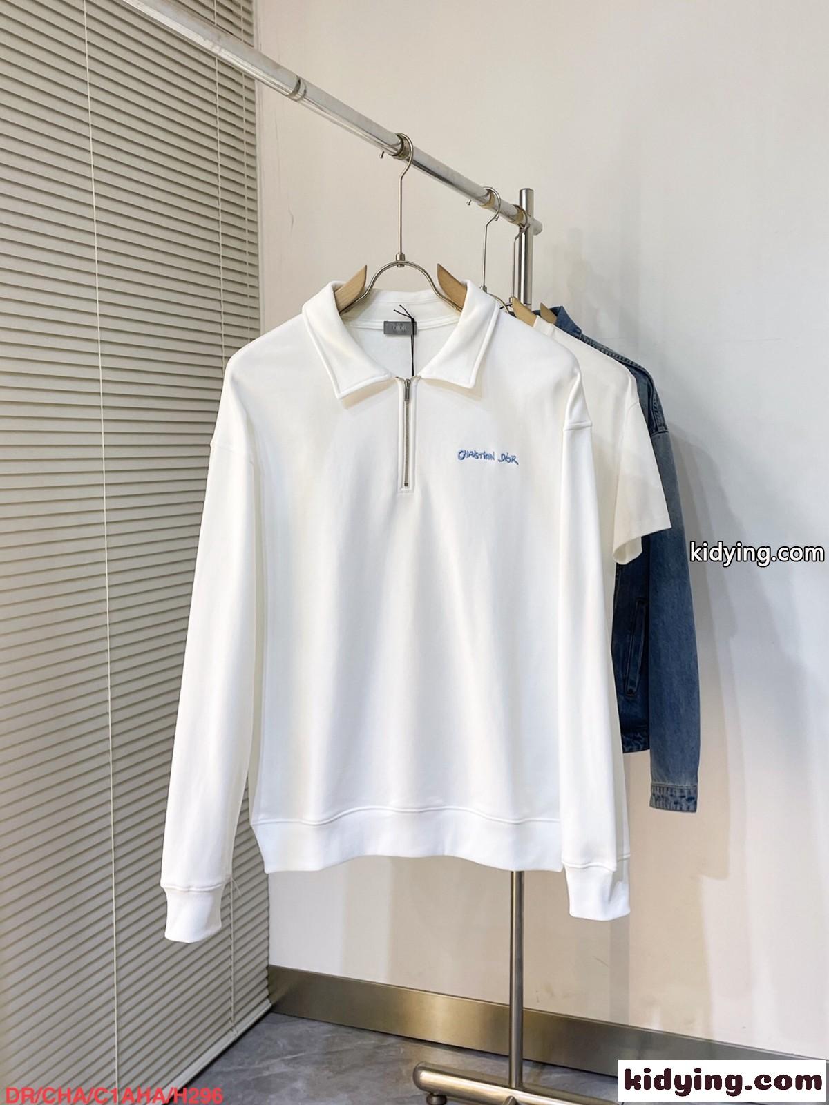 Christian Dior Tag ジップカラー スウェットシャツ クリスチャン・ディオール Tシャツ コピー-0