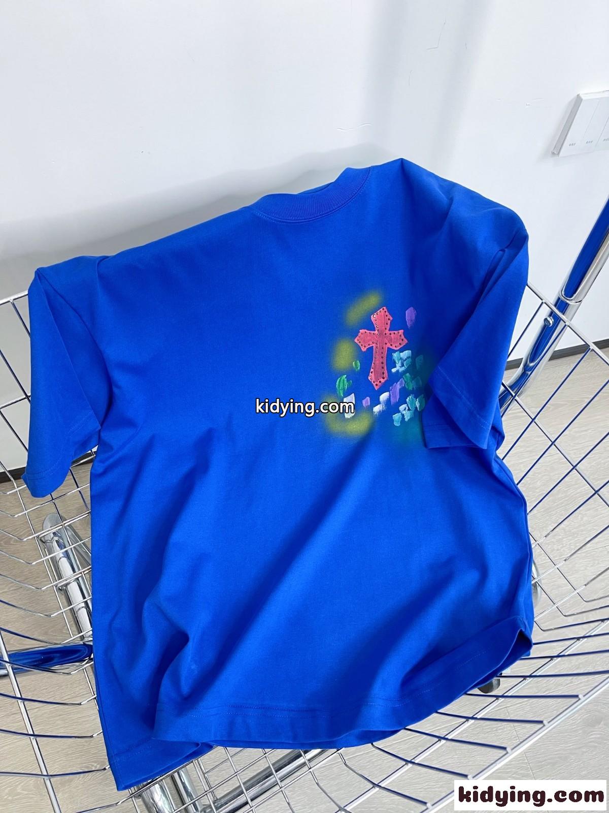今季流行り ゆったり ユニセックス ストリート系 クロムハーツ tシャツ コピー ロゴ 3色あり カジュアル おしゃれ-1