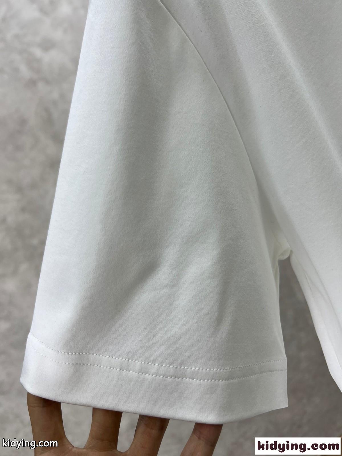 人気 カジュアル ロエベ Tシャツ コピー ロゴ入り 半袖Tシャツ ホワイト-3