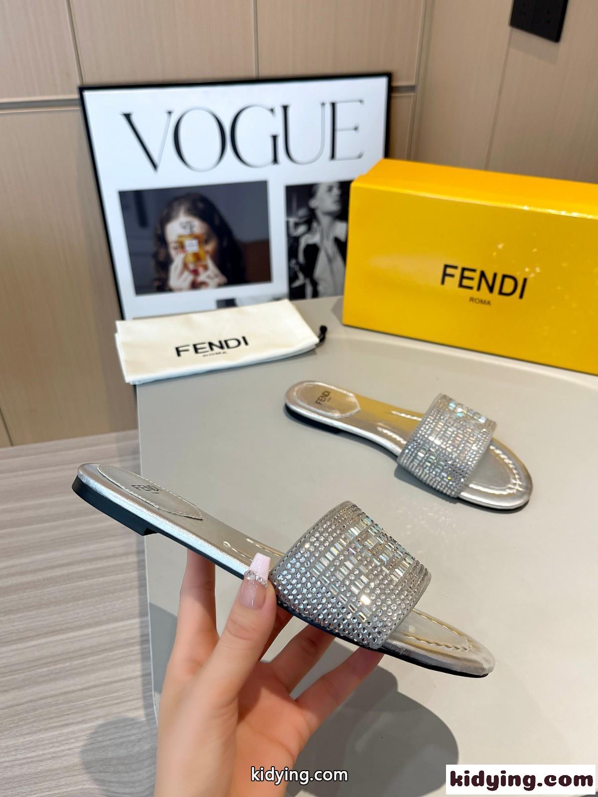春夏 フェンディ サンダル コピー レディース 人気 ファッション スライド-3