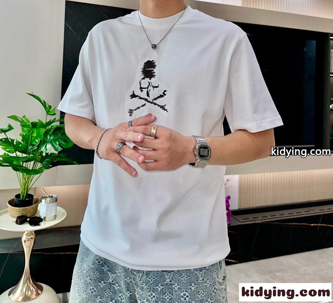 マスターマインド・ジャパン Tシャツ コピー コットン オーバーサイズ 半袖Tシャツ ホワイト-0