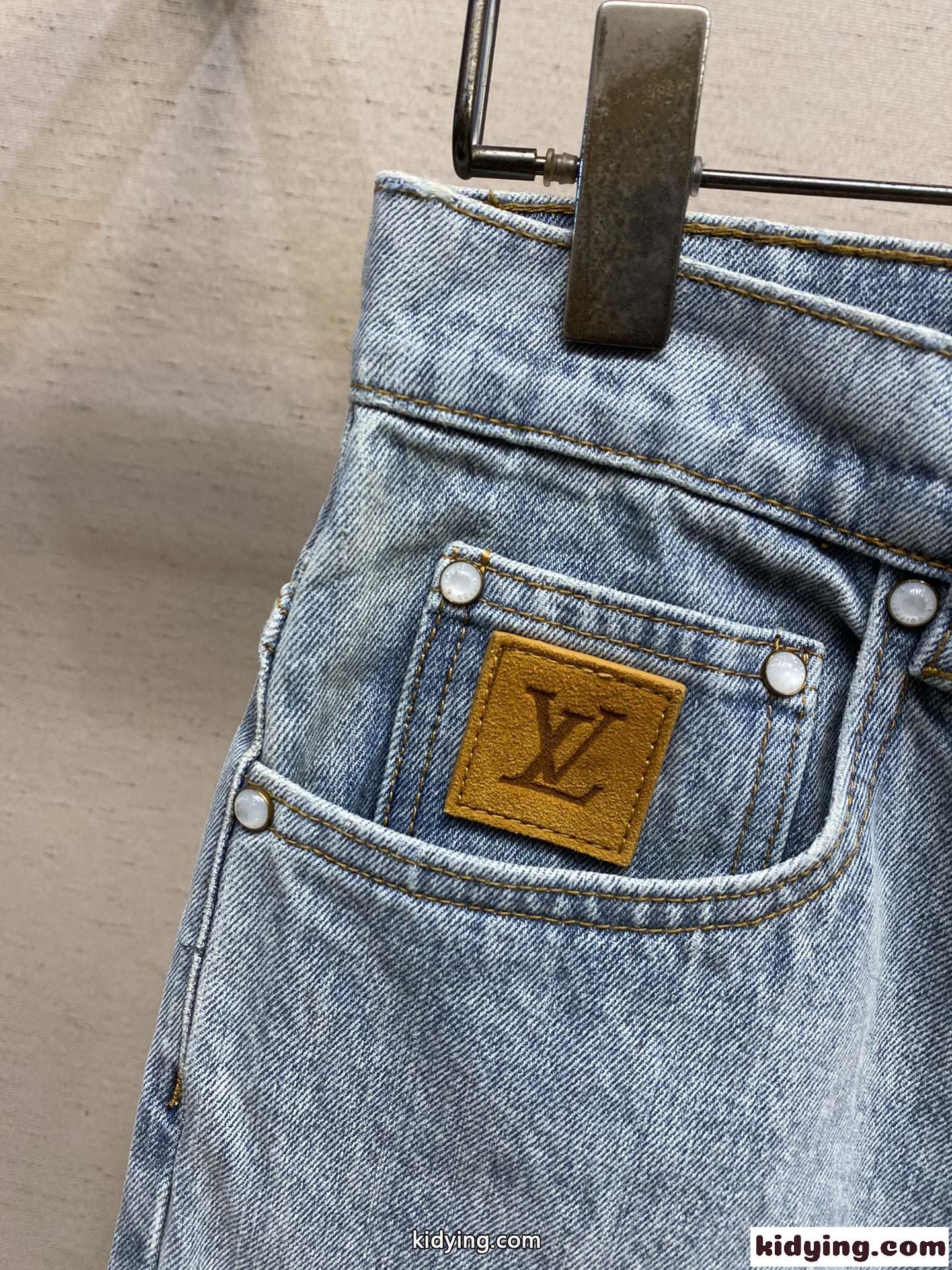 ワイドレッグフィットデニムパンツ ルイ・ヴィトン ジーンズ コピー メンズ-2