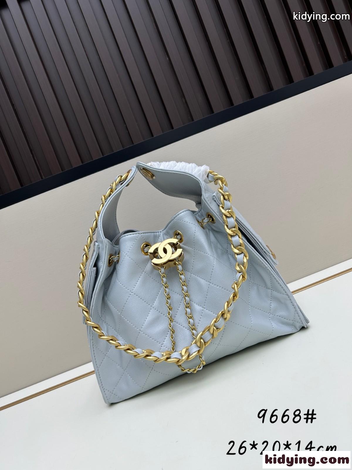 CHANEL25 ホーボーバッグ スモール シャネル バッグ コピー ライトブルー-2