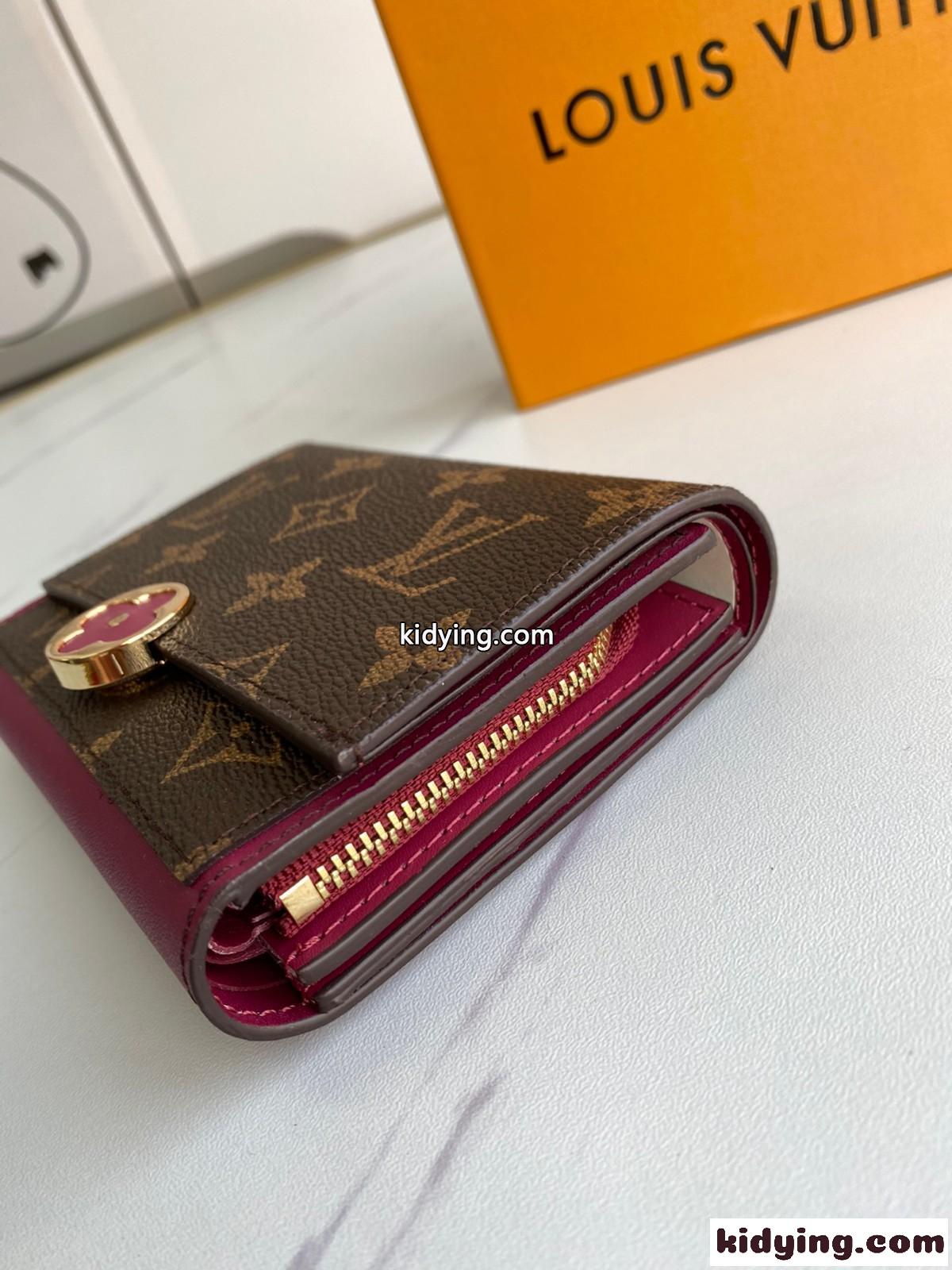 モノグラム ポルトフォイユ フロール ルイ・ヴィトン 財布 コピー M64587 コンパクト 二つ折り財布-4