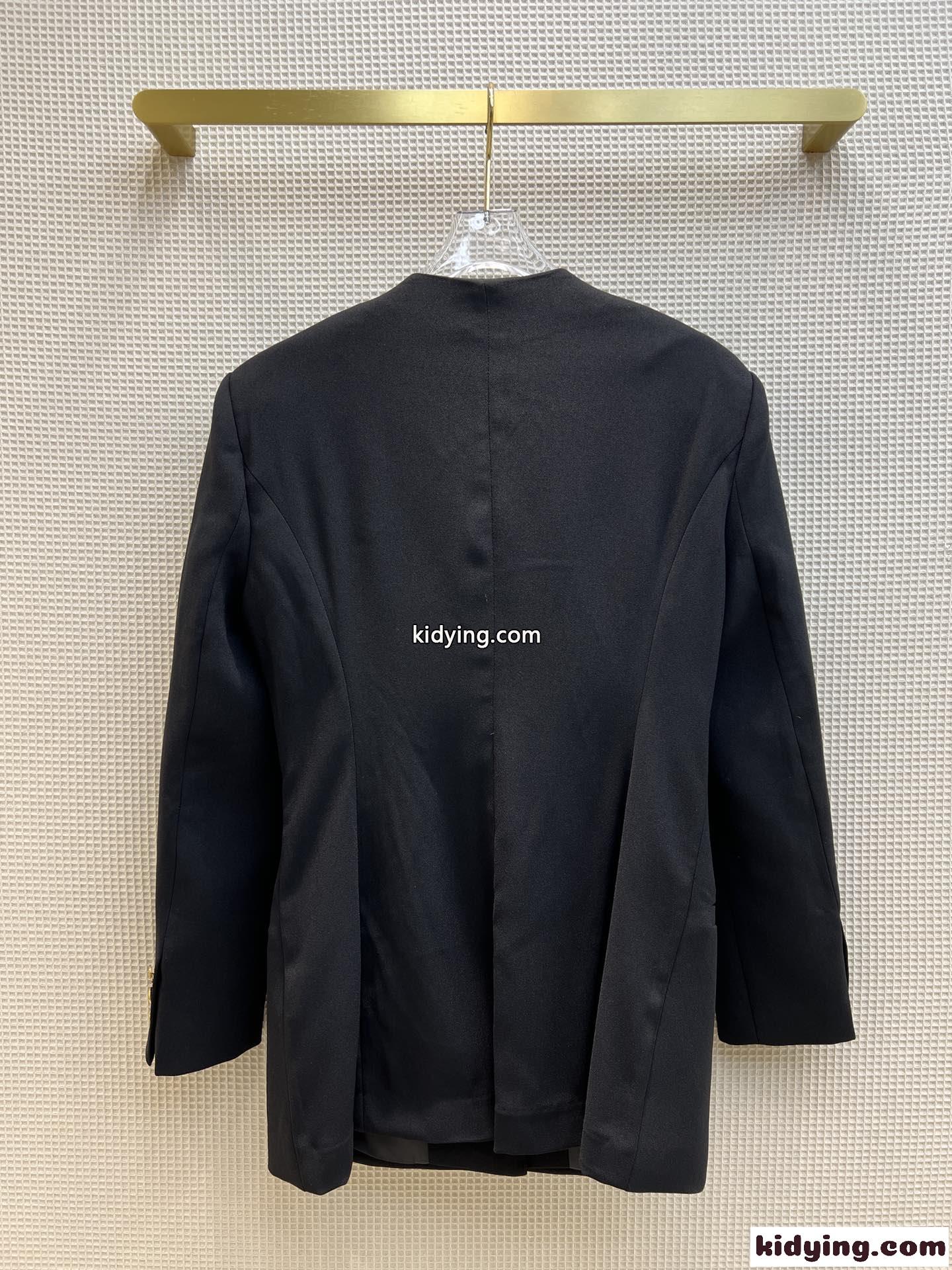 洗練された 上品 スリム ブレザー ヴェルサーチ ジャケット コピー 長袖 通勤 フォーマル-4