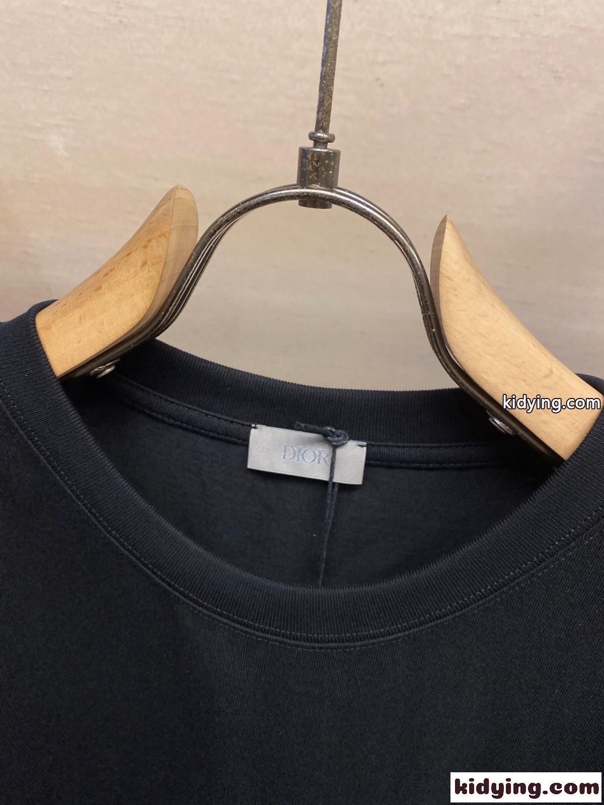 シンプル 上品 CD Diamond Tシャツ クリスチャン・ディオール Tシャツ コピー ブラック-0