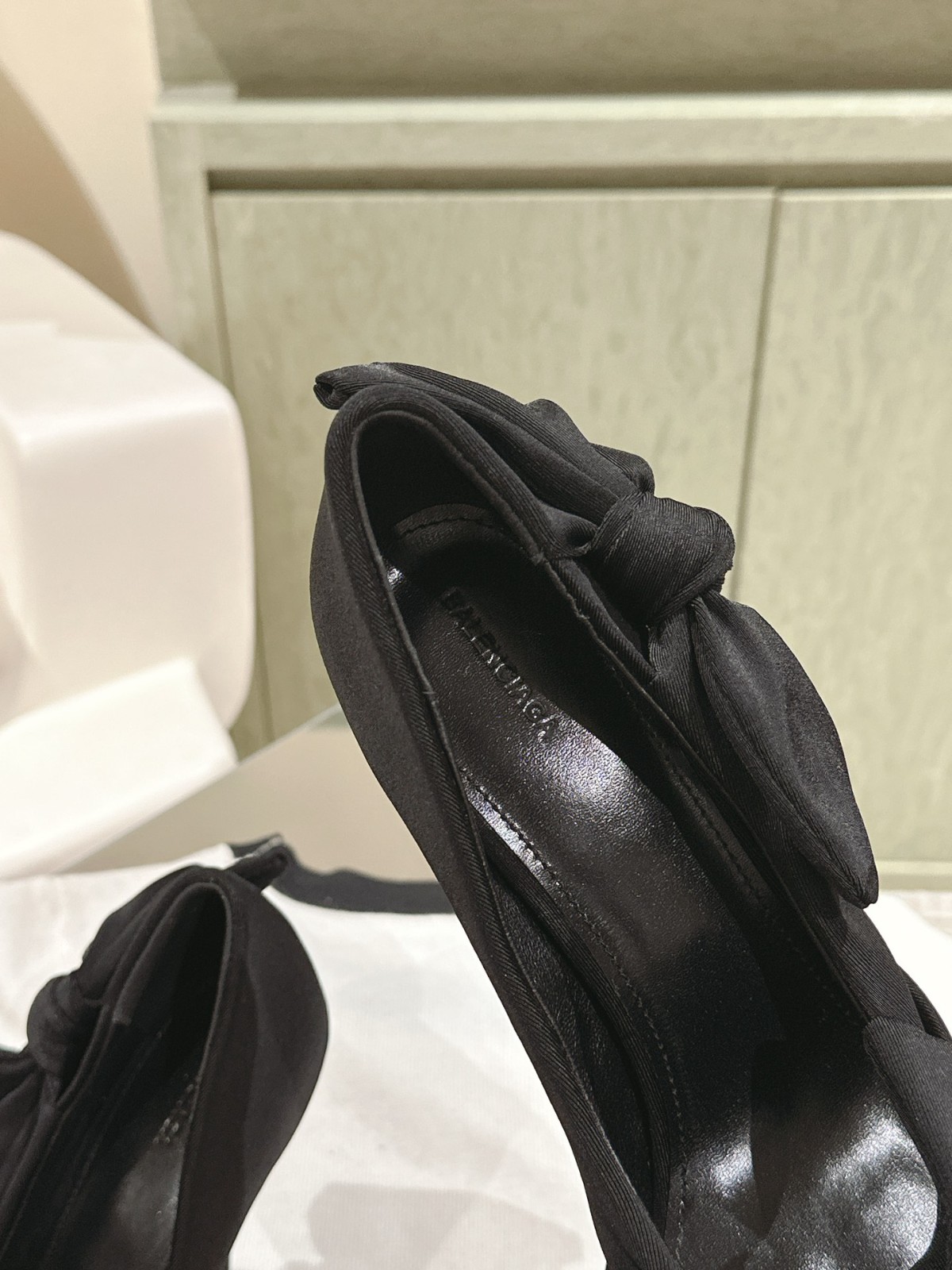 KNIFE KNOT 95MM パンプス バレンシアガ パンプス スーパーコピー ブラック-4