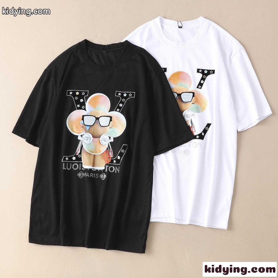 春夏 メンズ クルーネック ルイ・ヴィトン tシャツ コピー 定番 人気 カジュアル おしゃれ トップス-4