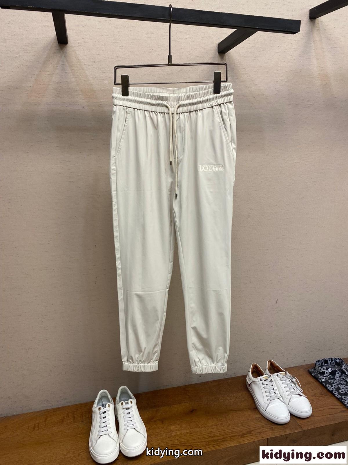 カジュアル ロゴ入り ジョガーパンツ ロエベ パンツ 偽物 メンズ-0