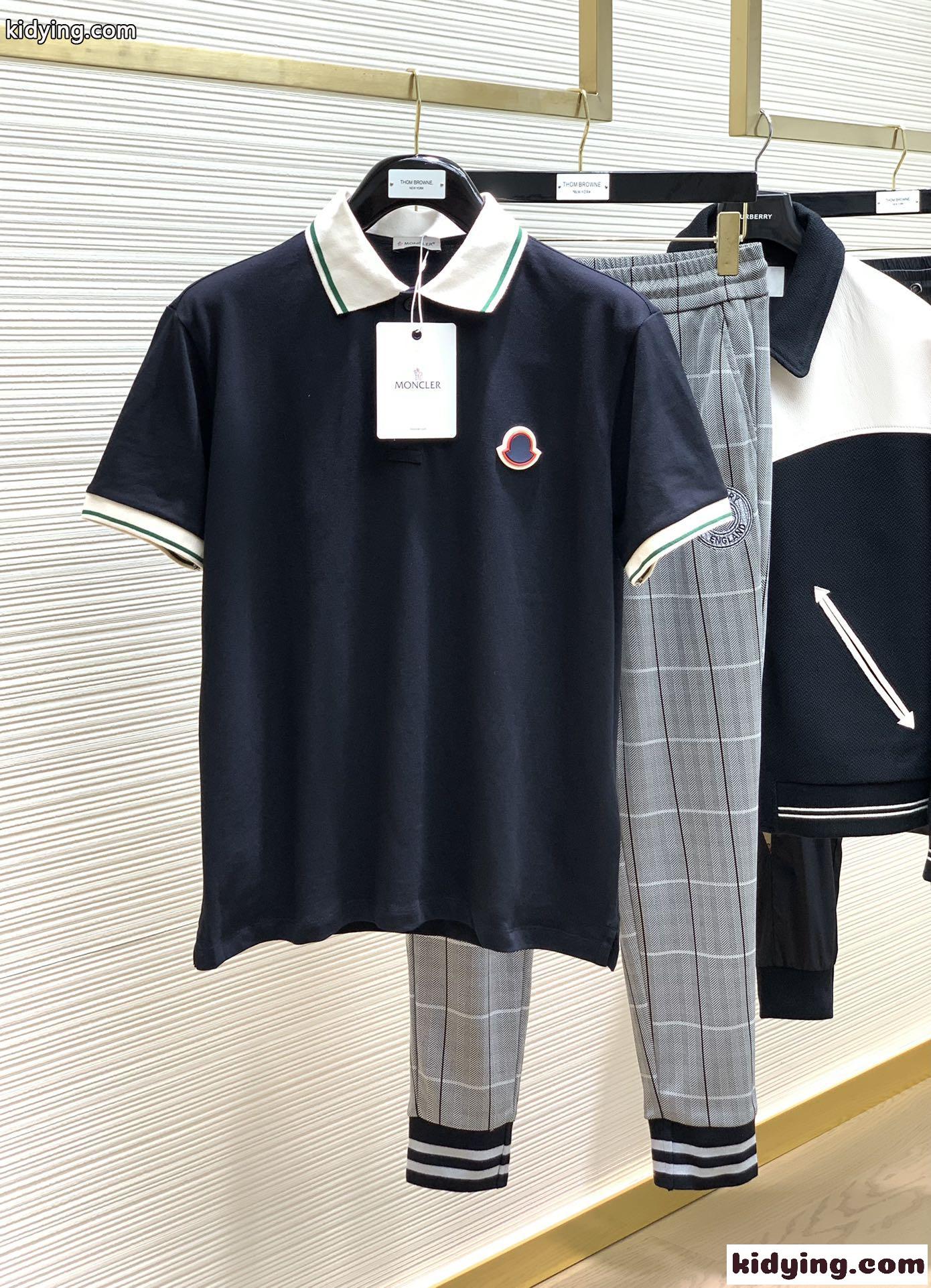 クラシック ロゴ入り 半袖 ポロシャツ モンクレール Tシャツ コピー 半袖-0