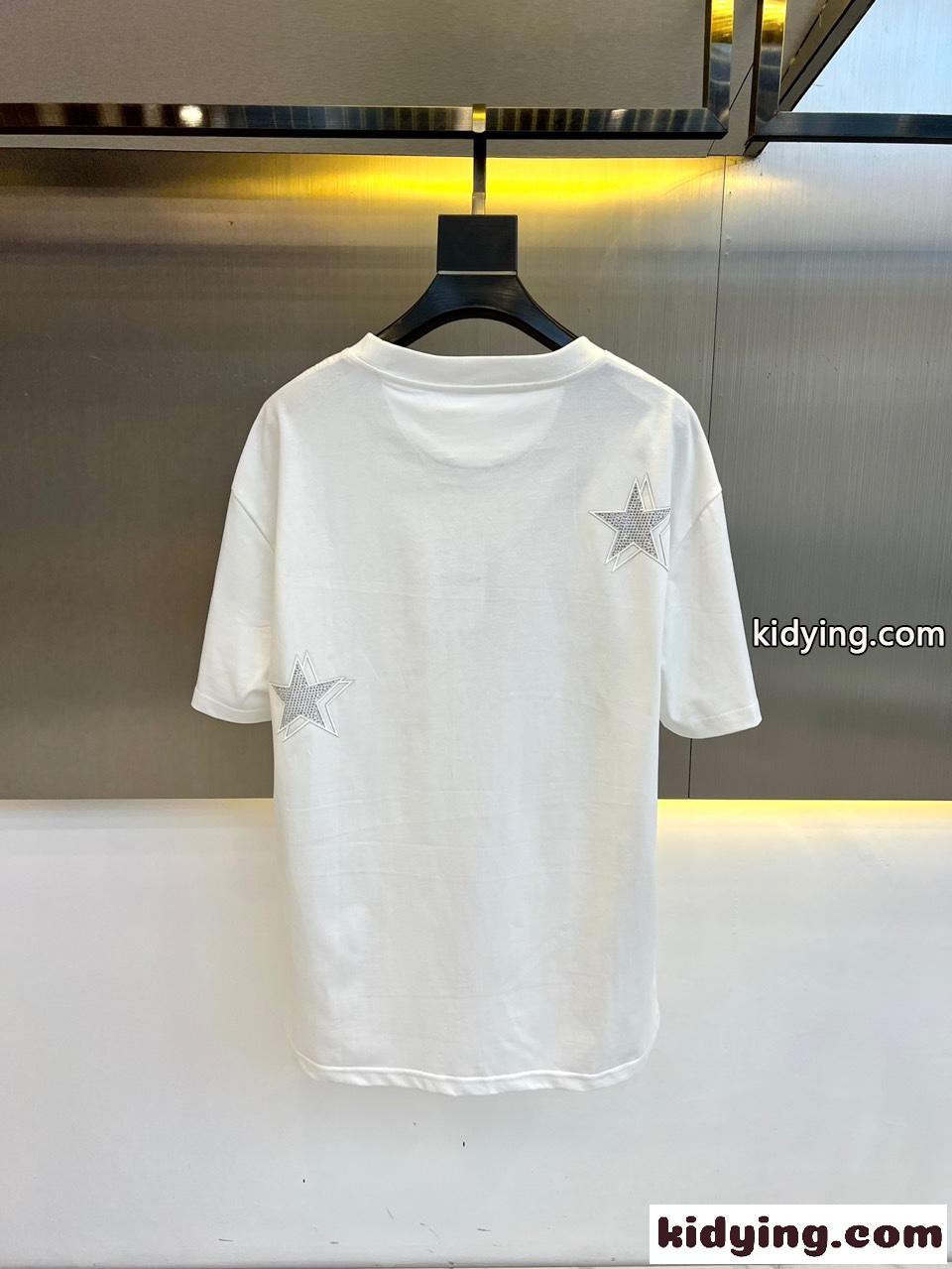 着心地いい コットン クルーネック ジバンシィ Tシャツ コピー 半袖Tシャツ ホワイト-4